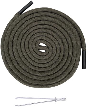 Kordel für Jogginghose, Kordelzug 160cm mit Metallverschluss-Enden und Durchziehnadel, Baumwolle Ersatz Kordelanten für Jogginghosen, Hoodies, Jacken, Sweatshirts, Badehosen, Einkaufstaschen,Green