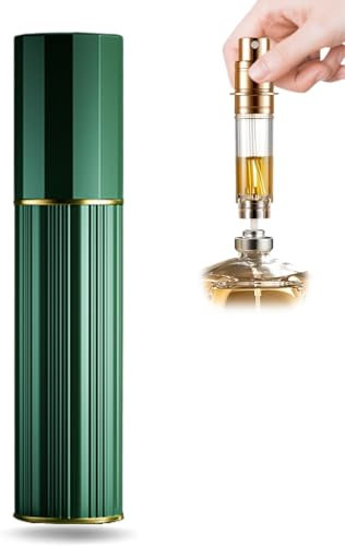 VVGAOGES 10 ML Atomizador Perfume Recargable,Mini Spray de Perfume,Portátil Botella de Perfume,Botella Vacío Pulverizador para Viajes (Verde)