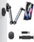 PUJUDODA Supporto Tablet Muro, Porta Tablet da Muro Regolabile per Cucina e Camera da Letto, Supporto iPad in Alluminio per iPhone, mini, Smartphone, Tablets(4-12.9)