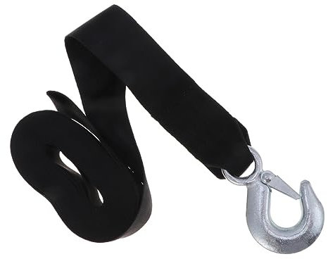 CLISPEED Winch Belt Winches Boat Trailer Strap Trailer Winch Hand Winch Marine Winch Strap with Hook Winch Manual Winch Trailer Jack Drill Adapter Gecko Charms Webbing Steel