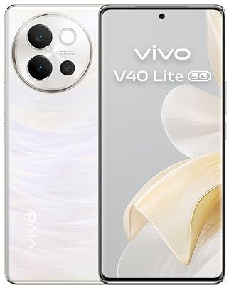 vivo V40 Lite 5G Smartphone, 8 GB + 256 GB, 17,8 cm (6,78 Zoll) gebogenes AMOLED-Display, 120 Hz FHD+, Dreifachkamera 50 MP + 8 MP + 2 MP, Aura Light, XL-Akku 5500 mAh + 44 W Flashcharge, IP64,
