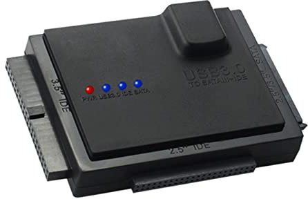 Uonlytech Hard Drive Converter Usb Con Led Per Compatibile Con Ssd e Lettori Cd Dvd Per Trasferimenti e Facili File Tra Dispositivi