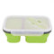 Apexare Lunch Crock Pot, tragbar, lebensmittelechtes Silikon, faltbare Lunchbox-Behälter, kompakter und auslaufsicherer wiederverwendbarer Snackbehälter, kleine Behälter für
