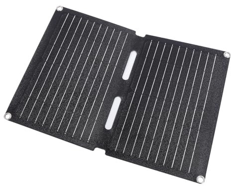 Panneau Solaire 20W Portable 2 Pliable 12V 1.6A Charger Solaire Camping D'urgence avec Port 2 USB pour la Randonnée de Camping, énergie Mobile, PCS