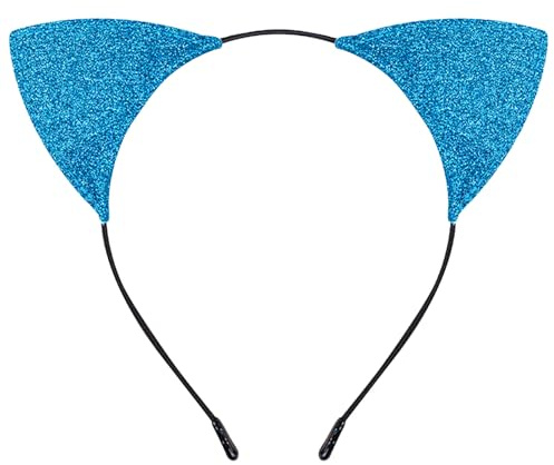 SHIFANQI Teufelshörner Haarreif, maleficent hörner für Kostüm Party, Kopfschmuck für Damen, Haarschmuck zu Halloween, Karneval (Blau)