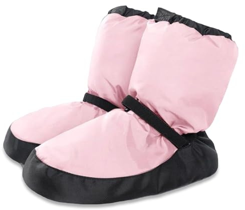 Peosaard Scarpe da Ballo per Ragazze, Stivali da Ballo, Stivali da per Riscaldamento con Suola Morbida Ispessita con Cinturino Regolabile, Scarpe da per Ragazze Impermeabili Resistenti all'Usura p