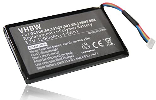 vhbw 1x Batterie Compatible avec Navigon 8450, 8410 GPS, Appareil de Navigation (1200mAh, 3,7V, Li-polymère)