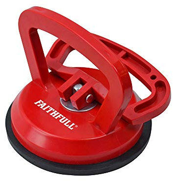 Faithfull FAISUCPAD Single Pad Suction Lifter 120mm Pads. Supports up to 30kg