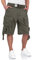 Surplus Raw Vintage Division Herren Cargo Shorts, oliv, XL