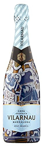 Vilarnau Brut Reserva Organic Cava - Vegan Spanish Sparkling Wine, 75cl Bottle