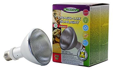 DRAGO-LUX Sunlight DESERT 70w - Metalldampflampe für E27 Fassung mit UVA und UVB Strahlung PAR 30