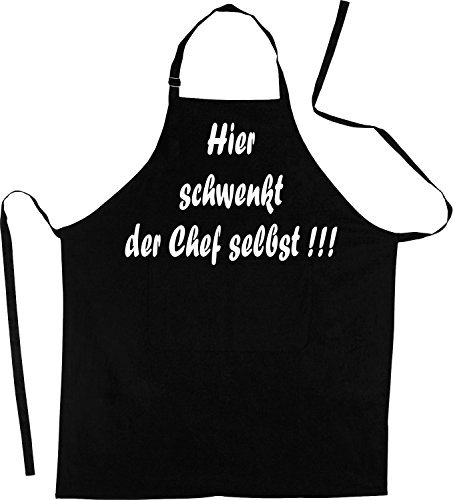 ShirtShop-Saar Hier grillt der Chef selbst!!!; Grillschürze