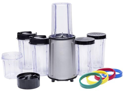Tristar BL-4445 Standmixer Komplettset - 17-tlg. - Becher zum Mitnehmen - Smoothie & Shake Maker
