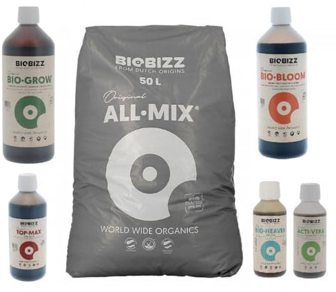 Biobizz - Terriccio Substrat All.Mix da 50 litri + fertilizzante per terreno da 1 litro
