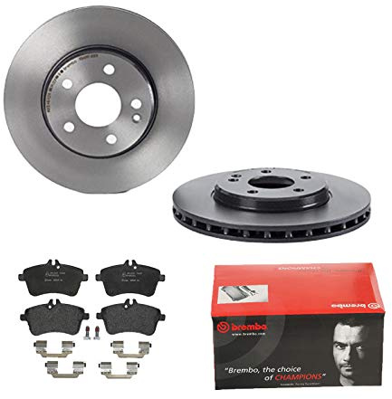 2 Bremsscheiben belüftet 288 mm + Bremsbeläge Vorne von Brembo (1420-54893) Bremsensatz Bremsanlage Bremsen-Kit,Bremsenset, Bremsscheiben, Bremsbeläge, Bremsen-Set, Beläge, Bremsbelag, Bremsbelagsatz,