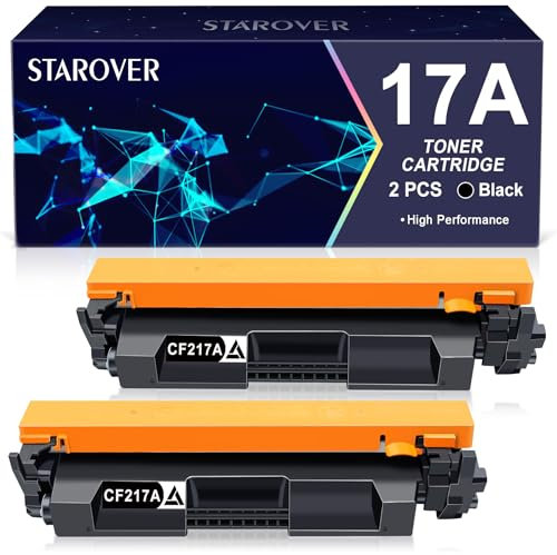 STAROVER Kompatible Tonerkartusche Ersatz für HP 17A CF217A für HP Laserjet Pro MFP M130FW MFP M130NW M102W, fürLaserjet Pro M102A MFP M130A MFP M130FN Drucker (2 Schwarz)