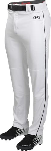 Rawlings Herren Launch Series Baseball Hosen | Volle Länge, Semi-Relaxed Fit | Erwachsenengrößen | Mit Paspel | Mehrere Farben