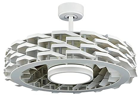 Sulion Ventilador de Techo Rubik - Sin aspas/Motor DC/iFeel/Ultra-silencioso (Blanco)