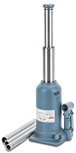 BAOSHISHAN 5 Ton Bottle Jack 8-3/4 to 19-11/16 Lifting Range High Lift Double Ram Bottle Jack Hydraulic Welded Truck Jack