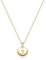 MONOZO Collier avec initiale pour femme, plaqué or 14 carats, pendentif en forme de lettre en oxyde de zirconium, collier initiale clé pour femme, adolescente, fille, Acier inoxydable, Zircone cubique