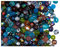600 cuentas de cristal checas facetadas pulidas a fuego, redondas, 4 mm, mezcla transparente