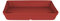Sottovaso Quadrato Capri 40 cm Rosso Scuro