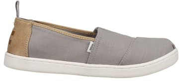 TOMS Unisex Kids Alpargata Core Loafer Flat, Grey Brown, 13 UK Child