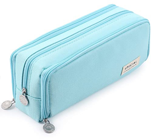 MAMUNU Mäppchen Federmäppchen Mädchen Teenager 3 Fach Große Aufbewahrung Bleistift Tasche Pencil Case für Middle High School College Office Studentin Mädchen Erwachsener Geschenk