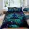 Yoga Bettbezug Lotus Bohemian Bettbezug Set Tropische Blätter Bettwäsche-Sets für Kinder Teen Erwachsene Chakra Art Hippie Boho Bettbezug mit 1 Kissenbezug 135x200 Schlafzimmer Dekor