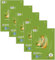 Staufen Ursus Style Collegeblock, 5 Stück, DIN A4, Lineatur 21 (9mm liniert), 80 Blatt, 4-fach Lochung, premiumweißes 70g/m² Recyclingpapier, Green
