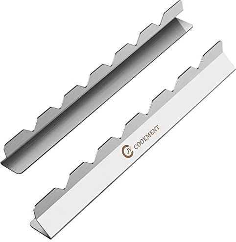 Kabob Rack For Kebab Skewers - Stainless Steel BBQ Rack Build Compatible with Wood, Round, Metal, Flat or Bamboo Skewers - BBQ Grilling Accessories by JY COOKMENT