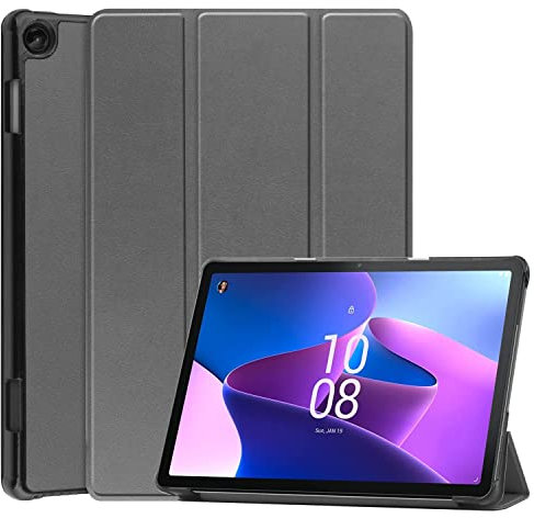 König Design Schutz Tablet Hülle kompatibel mit Lenovo Tab M10 (3rd Gen) Tasche 360 Grad Case Cover Grau