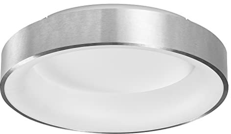 LEDVANCE SUN@HOME CIRCULAR Deckenleuchte, silber, 18,5W, 500lm, regulierbares Weißlicht (2200K-5000K), stufenlos steuerbar, dimmbar, passt das Licht automatisch dem Biorhythmus an, Schutzklasse IP20