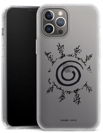 DeinDesign Case kompatibel mit Apple iPhone 12 Pro Max Handyhülle transparent Hülle Naruto Shippuden Siegel Uzumaki