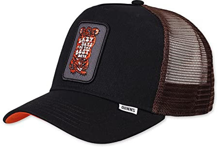 Djinns - Lazy Tiger Patch (Black) - Trucker Cap Meshcap Hat Kappe Mütze Caps