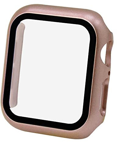 OcioDual Carcasa Protectora Compatible con Apple Watch Serie 6 / SE / 5/4 de 40mm I Funda Ultra Delgada de Protección Completa, Resistente a Arañazos y Caídas, Rosa Oro