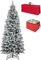 Totò Piccinni Albero di Natale INNEVATO, Folto, Effetto Neve Realistico, Incluso Borsone e Porta Palline (210 cm, BERNA SLIM)