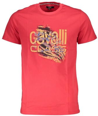 Cavalli Class QXT61P JD060 02000 Herren T-Shirt Rot