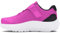 Under Armour UA GINF Surge 4 AC, Scarpa da Corsa, Vivid Magenta/Black/Stellar Pink, 25 EU