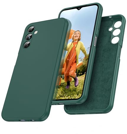 LeYi Coque pour Samsung Galaxy A14 4G/5G, Coque Samsung A14, Housse de Protection en Souple Silicone Liquide, Etui Antichoc Cover Ultra Mince pour Samsung Galaxy A 14 4G/5G - Vert