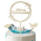 3 Stück Cake Topper Kommunion Holz Meine Taufe Kuchen Dekoration Personalisiert Tortendeko Konfirmation Erstkommunion Tortenstecker Torten Topper Kuchendeckel für Taufe Junge Mädchen