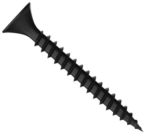 PARCO Deutsche Premium Schnellbauschrauben, Gipskartonschrauben, Rigipsschrauben, Gipsplattenschrauben | Schwarz, 3,6x25mm Feingewinde PH2 1000 Stück