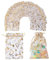 STARUBY Packung mit 100 Weiß Organzasäcken 10 x 15 cm 2 Arten von Druck Organzabeutel Geschenkbeutel Kordelzug Geschenkbeutel Mesh-Beutel für Hochzeit Party Hochzeit Schmuck Candy Bag
