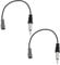 VGOL 2 Pcs Radio DIN Aerial Extension Cable Replacement Part, Car Audio CD Stereo Aerial DIN Antenna Adaptor Compatible with Hyundai 2009-2011 Compatible with Kia 2007-up, 17cm
