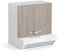 Linea Azzurra Sopracappa 60 con Depuratore Pensile Cucina Sospeso in Legno Made in Italy Mobile H49xL60xP32 Depuratore H15xL60xP48 Facile da Installare