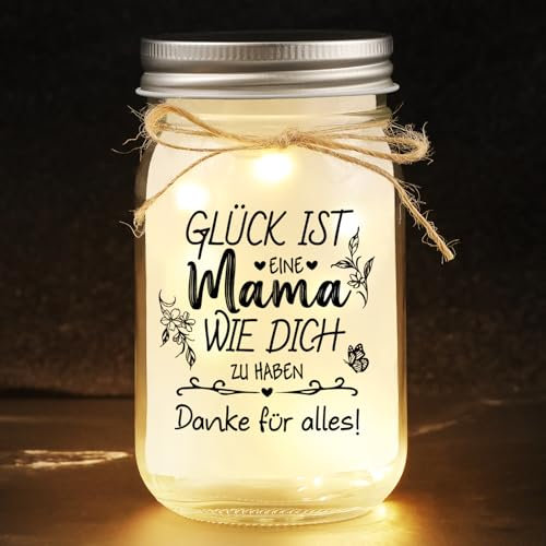 KAAYEE Mama Geschenk, LED Flaschenlicht Geschenke für Mama zum Muttertag Geburtstag Valentinstag Weihnachten, Geburtstagsgeschenk für Mutter Frauen von Tochter Sohn