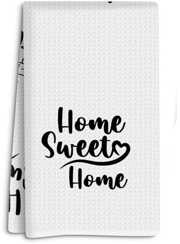 Home Sweet Home Asciugamani da cucina, Home Sweet Home Towels, Home Sweet Home Towels, Asciugamano decorativo per la famiglia, Asciugamano da cucina per la famiglia, Strofinaccio da cucina 40 x 61 cm