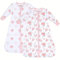 Mama Cheetah Baby Schlafsack mit Ärmeln, 0.5 TOG Bio-Baumwolle Wearable Blanket und Zwei-Wege-Reißverschluss, Swaddle Transition Long Sleeve Sleep Sack für Neugeborene to Kleinkind, 0-6 Monate