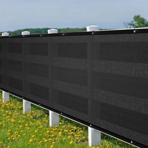 sanjianke-fs 1X5M Balcony Privacy Screen Apartment, Balcony Cover for Shade and Rain,Pet Enclosure Balcony Netting, Cat Balcony Guard Fence, Railing Shield Mesh, 90% Blockage (Black)