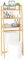VASMIA Over The Toilet Storage,Bamboo 3-Tier Bathroom Organizer Over Toilet Storage Cabinet,Freestanding Space Saver with 3 Hooks Natural